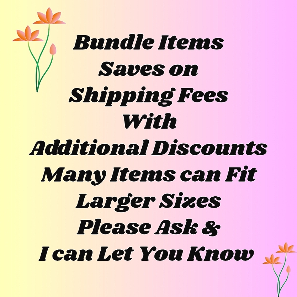 Many Items Can Fit LARGER SIZES Bundle Items Offer